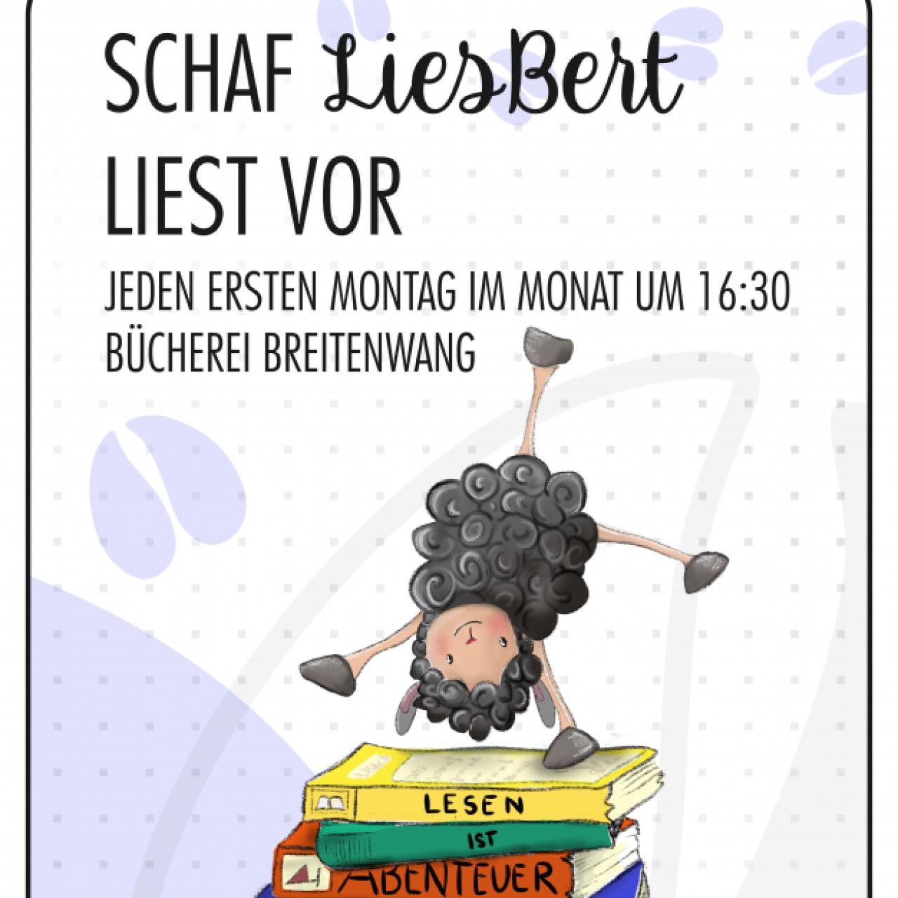 Veranstaltungsankündigung: Schaf LiesBert liest vor